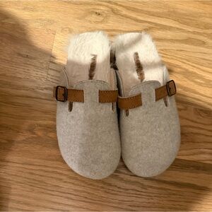 Kids Slip on Shoes with Faux Fur Lining